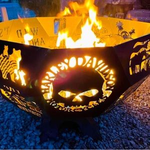 Custom made fire pits.